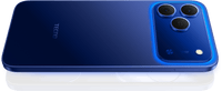 Tecno Spark 50 in halo blue, back view with the 50MP camera island