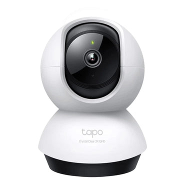 TP-Link Pan/Tilt Home Security Wi-Fi Camera - TL-TAPO C200, a smart Pan/Tilt Wi-Fi security camera designed for home surveillance, in white color.