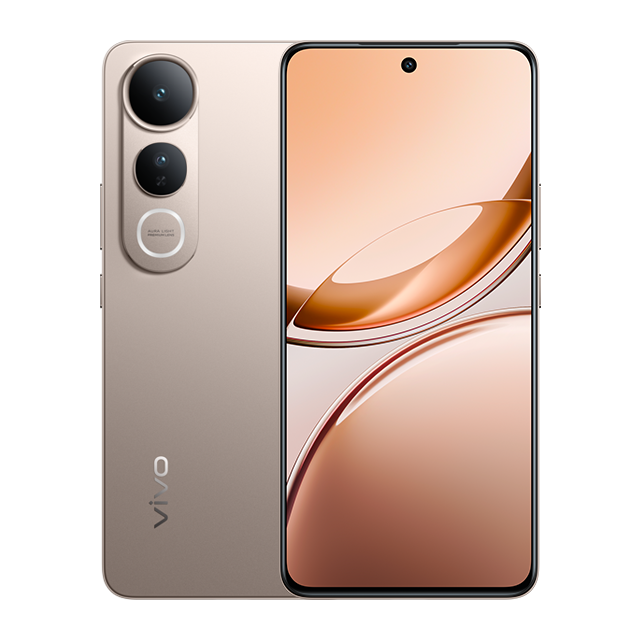 vivo V50 Lite 5G Titanium Gold, official front screen and dual-camera back