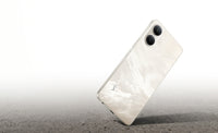 vivo Y05 in Summit Platinum, official back with the twin-lens camera island on a grey surface