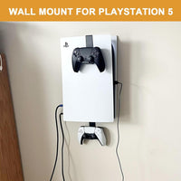 PS5 wall mounted gaming setup