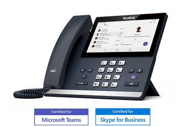 Yealink MP54 Teams Edition IP phone with high-resolution touchscreen.