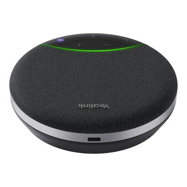 Yealink SP92 portable Bluetooth speakerphone front view with fabric design