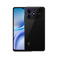 ZTE A36 official black back with the camera island and the 6.75-inch HD+ front